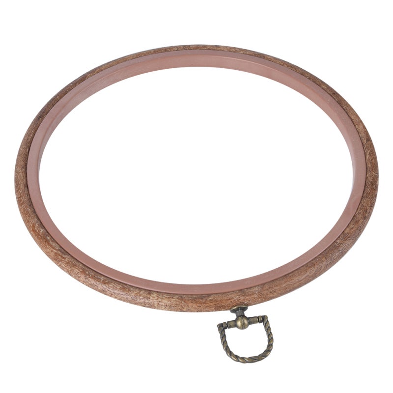 Embroidery Circle: Fine Wood Grain Pattern - Durable & Easy To Use, Cross Stitch Frame For Needle Arts, Fabric Painting & DIY Crafts - Image 2