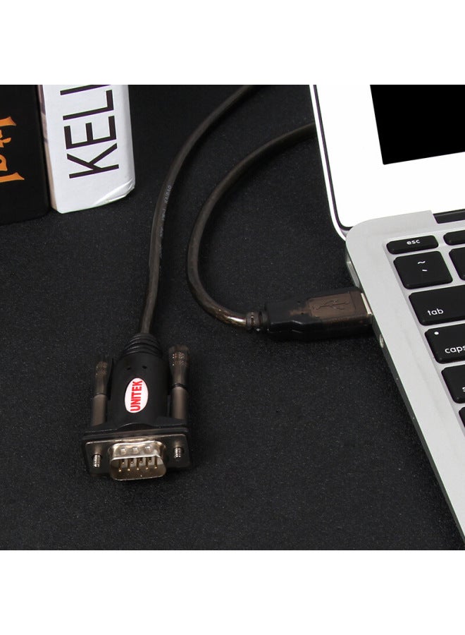 Usb To Rs232 Serial Port Line UNITEK DB9 Pin Male Serial Port Cable 1.5 M Y-105-Color:Transparent Brown - Image 2