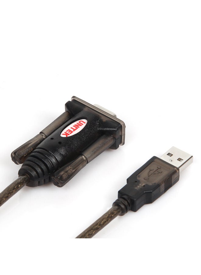 Usb To Rs232 Serial Port Line UNITEK DB9 Pin Male Serial Port Cable 1.5 M Y-105-Color:Transparent Brown - Image 3
