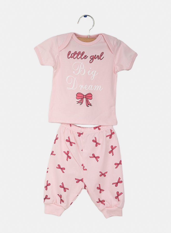 JOCKEY Baby Girl Ballet Printed Summer Cotton Pyjama Set