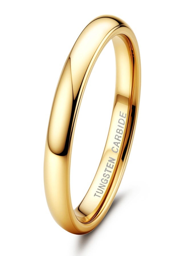 جي ستايل خواتم تنجستن من Jstyle، مقاس 2 مم و4 مم، للرجال والنساء، مضادة للحساسية، خواتم زفاف، ذهبية/فضية، مقببة، مصقولة للغاية، مريحة، مقاسات من 6 إلى 12، غير متأكسد، معدن، بدون أحجار كريمة - Image 1