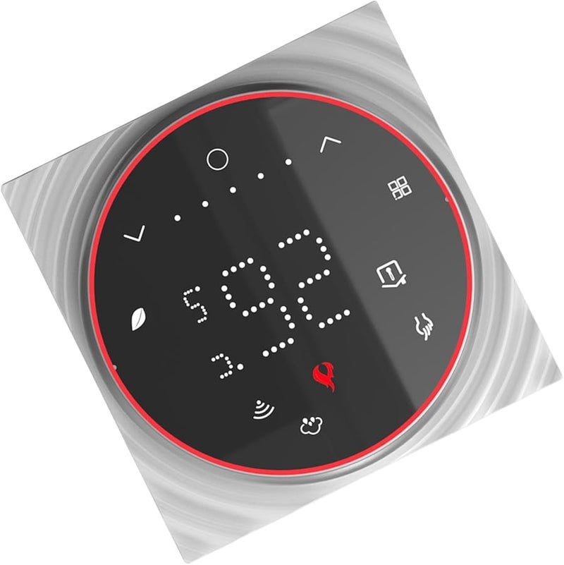 Programmable Smart Thermostat with Backlit LED Display for Home Temperature Control Black - Image 3