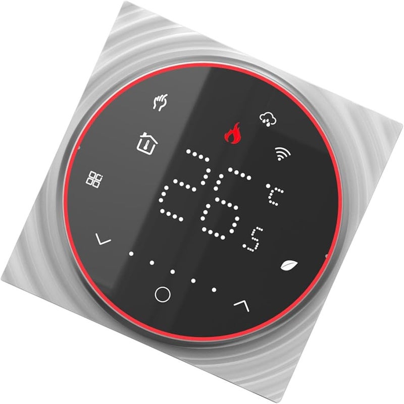 Programmable Smart Thermostat with Backlit LED Display for Home Temperature Control Black - Image 4