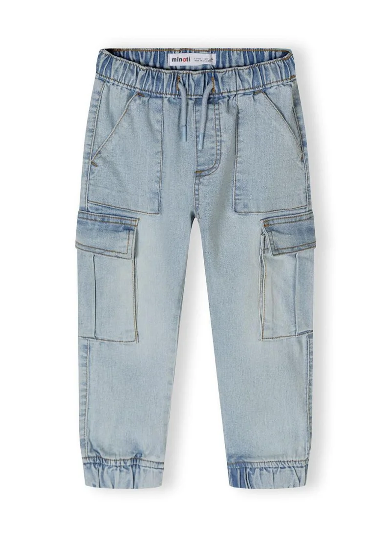 MINOTI Kids Boys  Denim Jogger Cargo Jeans