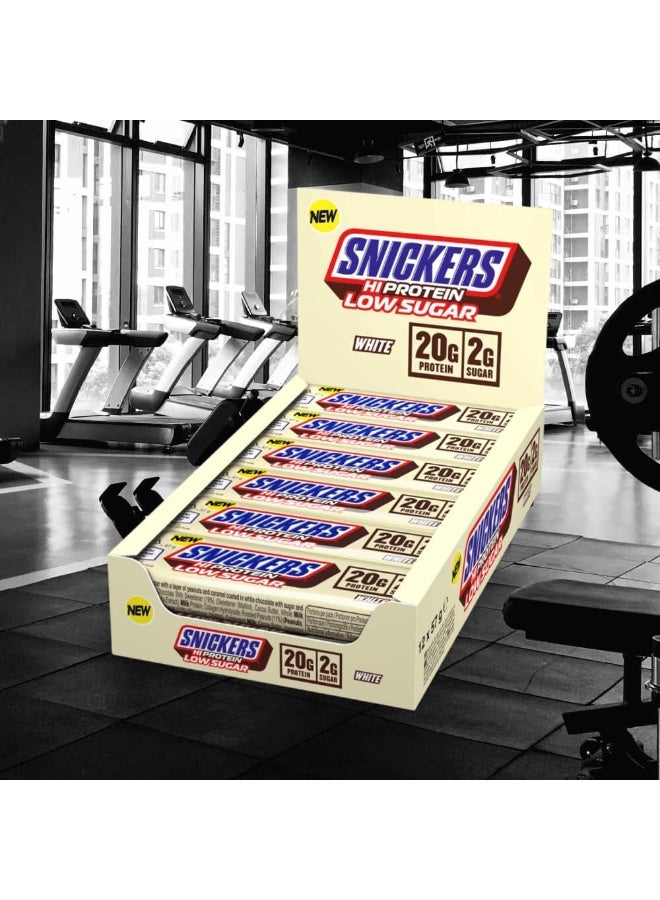 Snickers Protein  Bars - Low Sugar High Protein Bars- White Chocolate (Pack of 12) - Image 2
