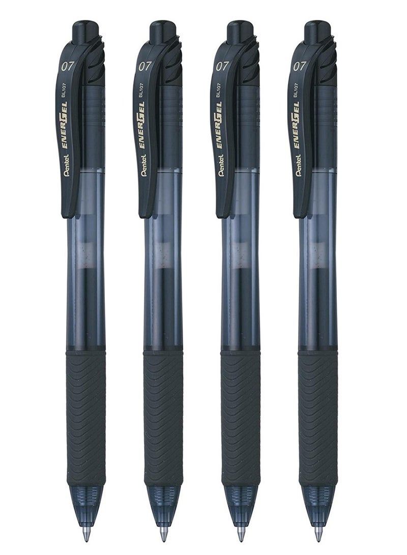 Pentel 4-Piece Energel Gel Ink Pen 0.7mm Tip Black Ink - Image 1