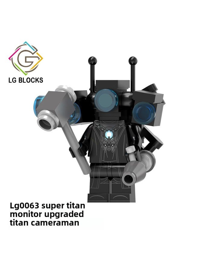 Huge Titan TV Man 3.0 Lightning Toilet Man Flying Monitor Man Boy Audio Man Assembled Toys-Color:Lg0063 Titan Monitor  - Image 1