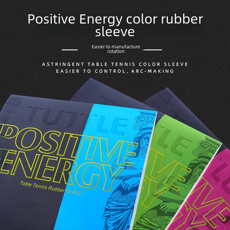 Tuttle Positive Energy Colorful Astringent Rubber Anti-Adhesive High Elastic Rubber Cover Table Tennis Racket Rubber Inner Energy Sponge(a piece of green) - Image 2