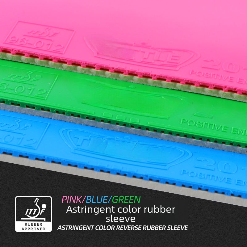 Tuttle Positive Energy Colorful Astringent Rubber Anti-Adhesive High Elastic Rubber Cover Table Tennis Racket Rubber Inner Energy Sponge(a piece of green) - Image 3