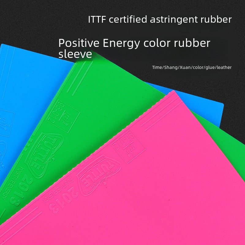 Tuttle Positive Energy Colorful Astringent Rubber Anti-Adhesive High Elastic Rubber Cover Table Tennis Racket Rubber Inner Energy Sponge(a piece of green) - Image 5