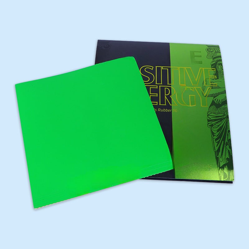 Tuttle Positive Energy Colorful Astringent Rubber Anti-Adhesive High Elastic Rubber Cover Table Tennis Racket Rubber Inner Energy Sponge(a piece of green) - Image 1