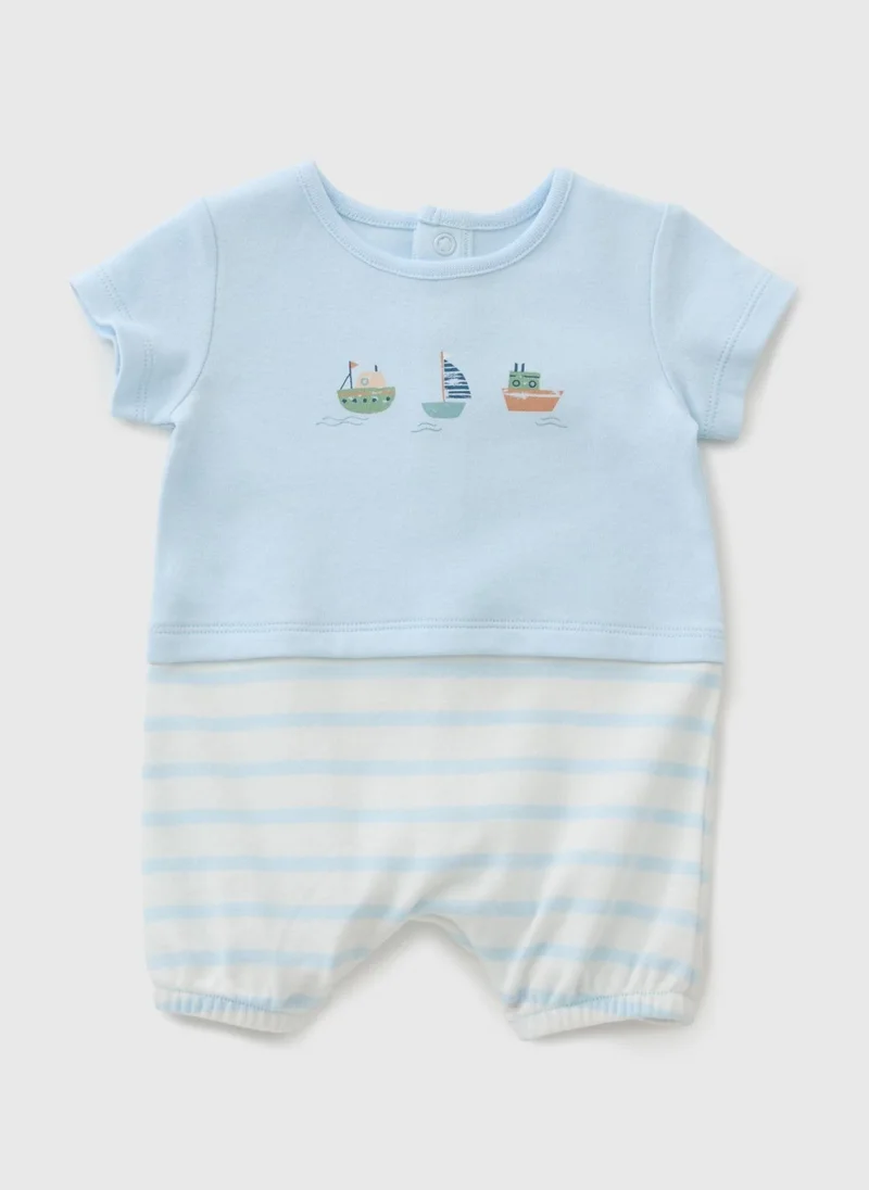 Matalan Baby Blue Boat Romper