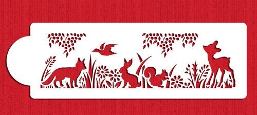 Designer Stencils Baby Animals in the Meadow Cake Stencil Side by Designer Stencils - Image 3
