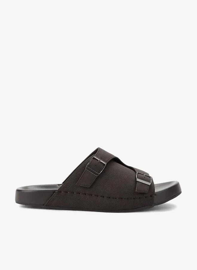 LBL by Shoexpress BROWN Men Buckle Detail Comfort Sandals for Men | Best Price UAE