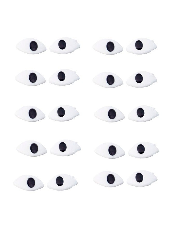 UROOH Divine Eyes for Laddu Gopal, Krishna, Ganesh, Laxmi Idols, 10 Pairs (20 Pieces), Size 5, White and Black, with Glue - Image 1