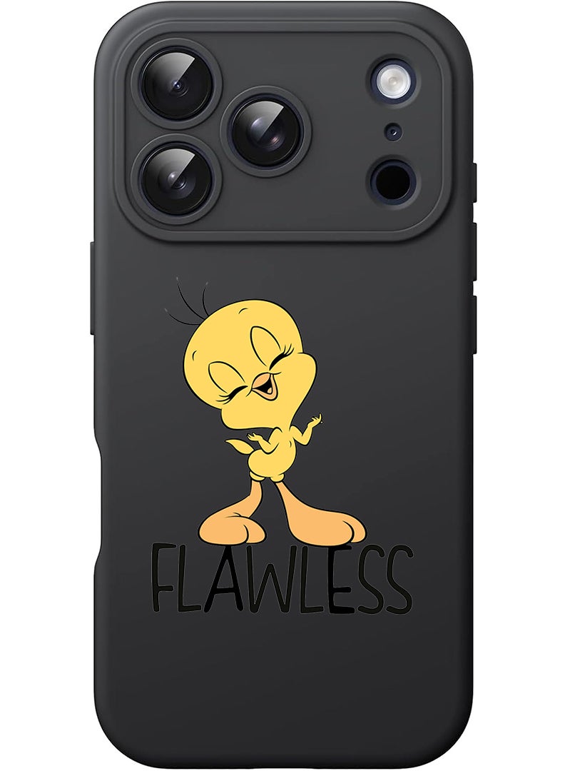 Theodor Protective Slim Fit Case Liquid Silicone Cover with Full Body Protection Anti-Scratch Shockproof Case For Apple iPhone 17 Pro Max (Black) Flawless - Image 1