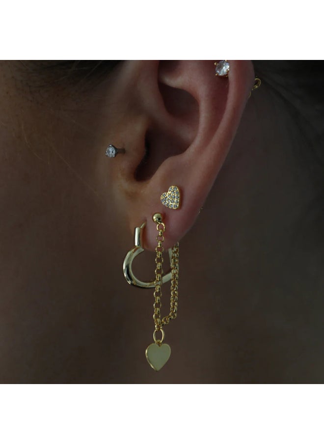Urban Jewel Heartbeat Earrings  - Image 2