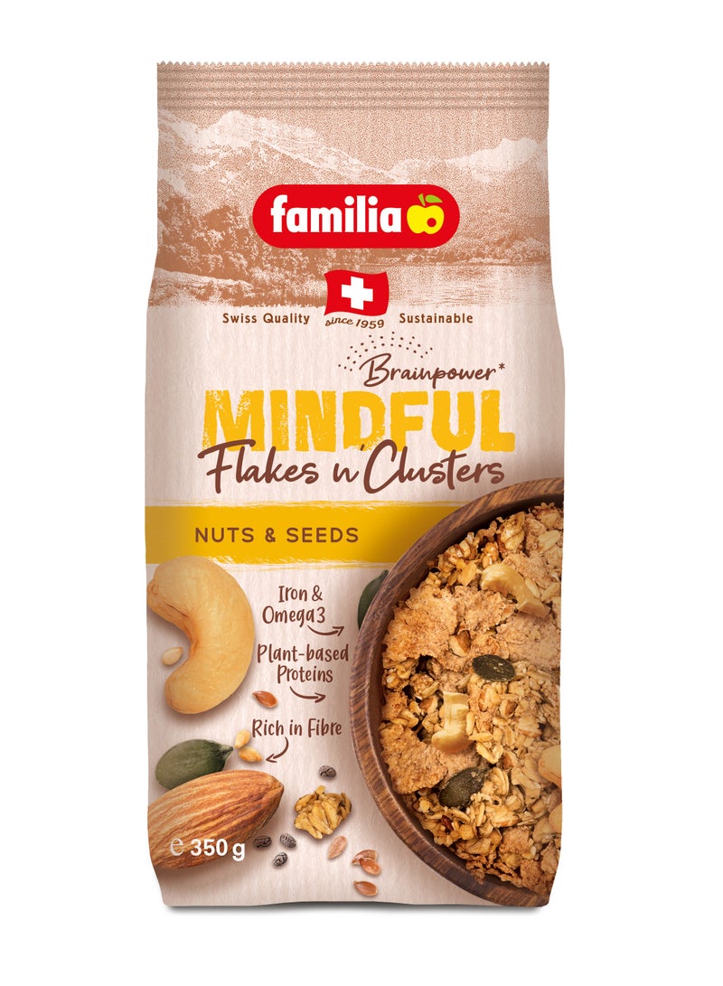 Familia Flakes N Clusters Cereal Mindful Nuts And Seeds 350g 