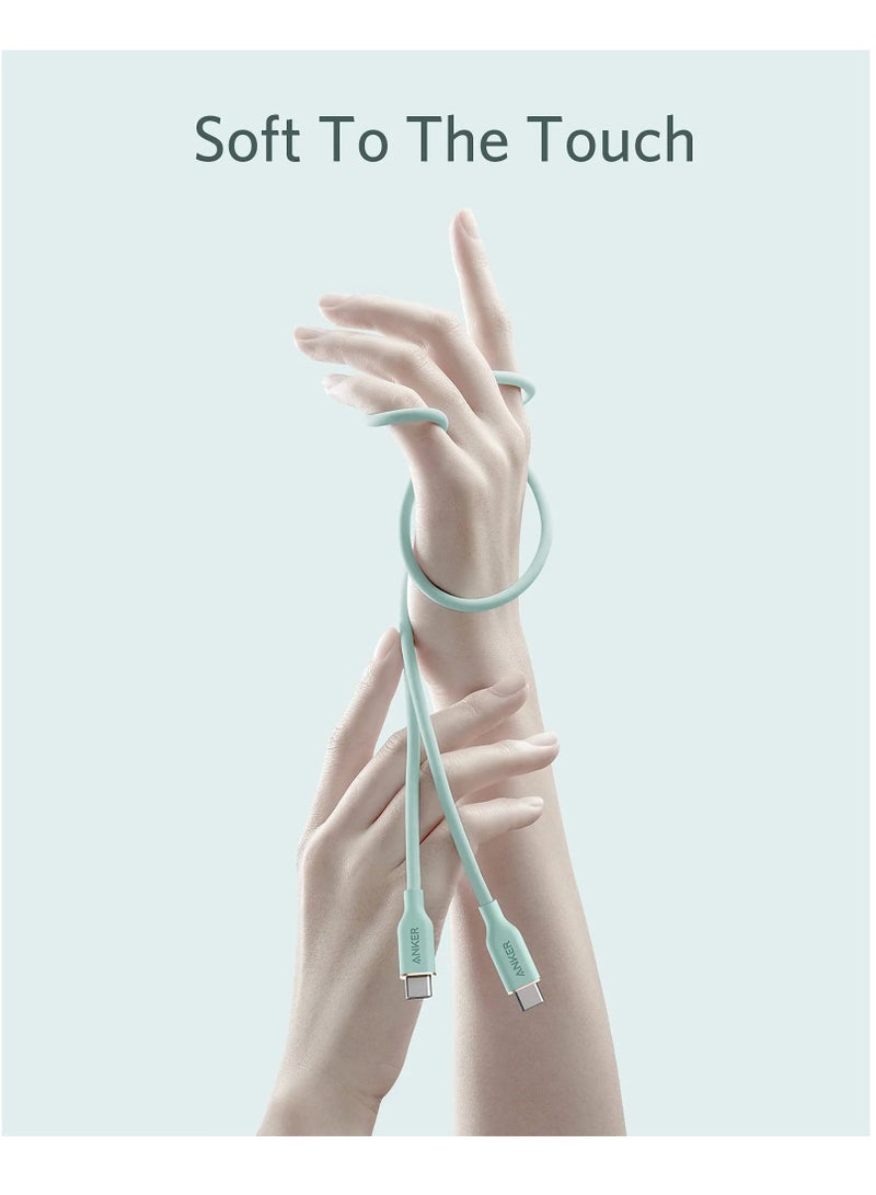 Anker USB-C to USB-C Cable 240W 3ft, USB 2.0 Type C Charging Cable Fast Charge for MacBook Pro 2020, iPad Pro 2020, iPad Air 4, iPad Mini 6, Galaxy S21, Pixel, Switch - - Image 2