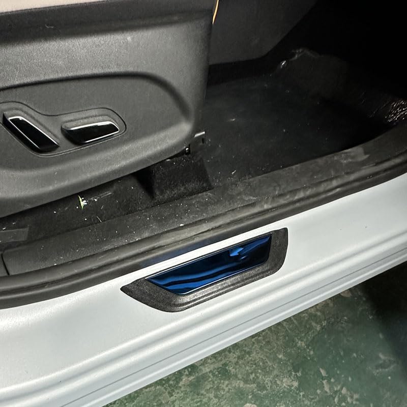 4PCS Car Door Sill Protector for Toyota GR86 2022–2025 2026 ZN8, Stainless Steel Scuff Plate with Plastic Base, Anti-Scratch Trim, Threshold Protection Strip, Auto Accessories,C-Blue Normal A-Black - Image 3