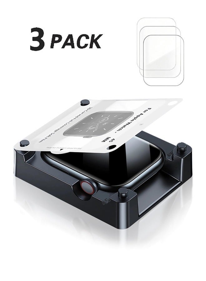 HablTech 3 Pcs TPU Flexible Film for Apple Watch Screen Protector Series 11/10 46mm HD Clear Anti-Scratch Screen Protector Film - Image 1