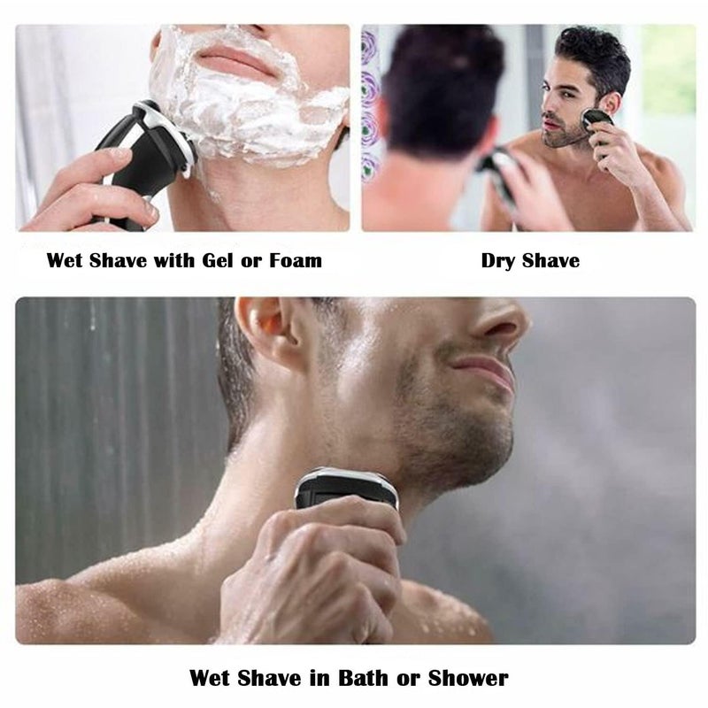 Suleto SH50/52 Replacement Heads Compatible with Philips Series 5000 Electric Shaver, Sh50 Replacement Blades Head Compatible with noreclo Series 5000, ATXX(S5xxx), PTXX (PT8xx, PT7xx) 3-Pack W/Brush - Image 4