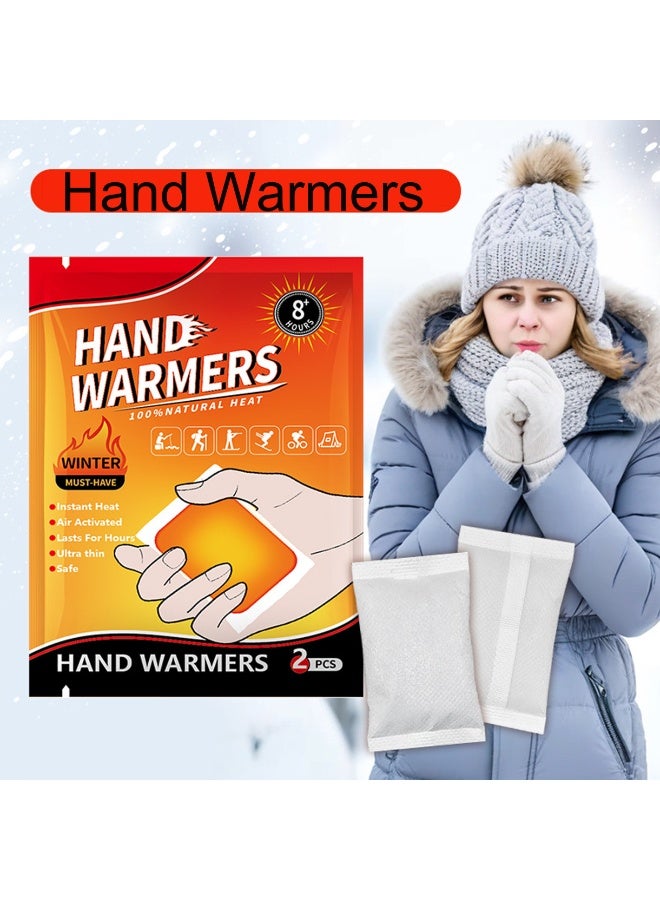 Wsstacxy 10 Pack Hand Warmers Disposable Heat Pad Winter Heating Patch Hand Warmer Long Lasting Safe Natural Odorless Air Activated Warmers for Camping Skiing Travel - Image 2
