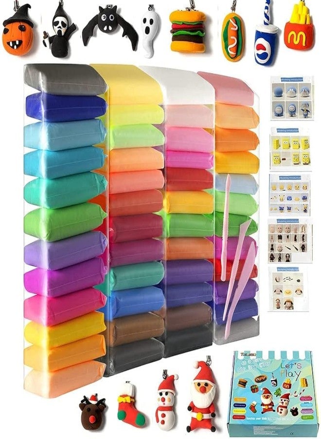 Eclet 24 Pcs Colours Colors Air Dry Clay. Super Light DIY Clay for Model Air Dry Clay Fun Toy, Creative Art DIY Crafts, Gift for Kids ((Clay Pack of 24 Pcs) - Image 1