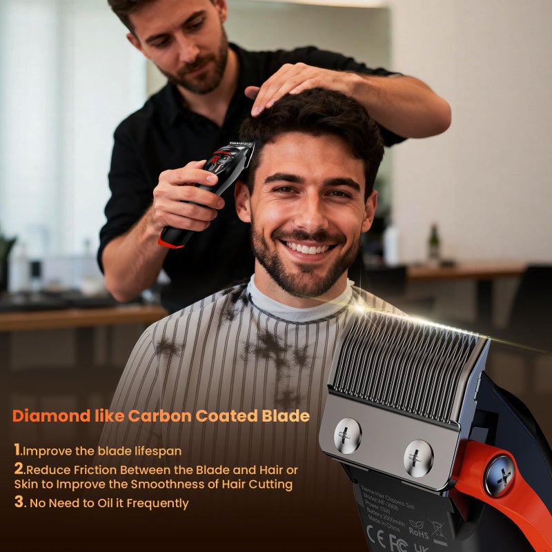 Maxgroom Professional Cordless Hair Clippers for Men, DLC Self-Sharped Blade, No Pulling or Snagging, Hair Cutting Clippers for Barber Fades, Haircut Kit for Convenient at Home and Salon, Ideal Gift for Men - Image 5