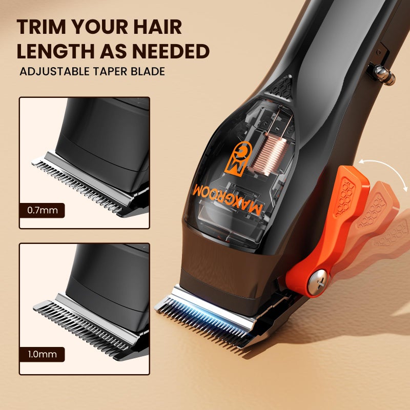 Maxgroom Professional Cordless Hair Clippers for Men, DLC Self-Sharped Blade, No Pulling or Snagging, Hair Cutting Clippers for Barber Fades, Haircut Kit for Convenient at Home and Salon, Ideal Gift for Men - Image 3