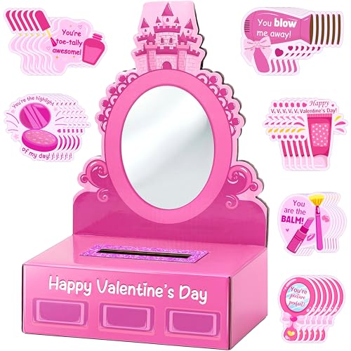 80Unclekimby Valentines Box DIY Mailbox for Classroom Exchange Valentine Tabletop Mailboxes Decoration for School Parties Gift Sharing - Image 1