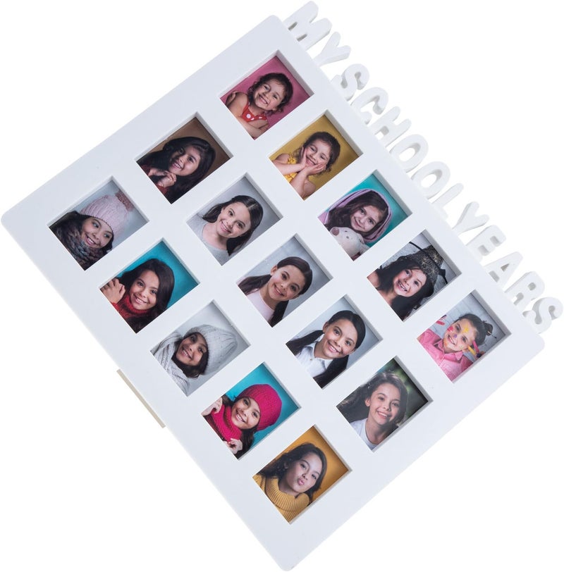 إطار صور سنوات المدرسة من STOBAZA، قابل للتعليق على الحائط، مصنوع من البلاستيك، للاستخدام المنزلي والعرض - Image 1