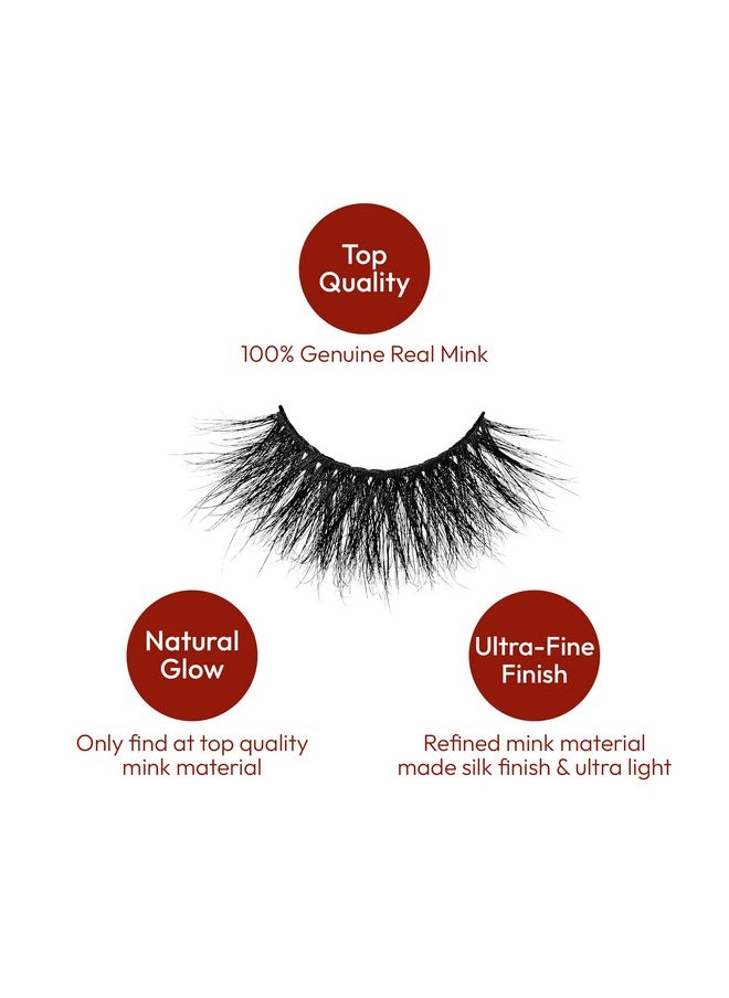 iEnvy - Vluxe False Lashes Imperial Mink High End Eyelashes Handcrafted Dramatic Natural Lashes Wispy Fluffy Volume Extension Eyelashes (Emma) - Image 1