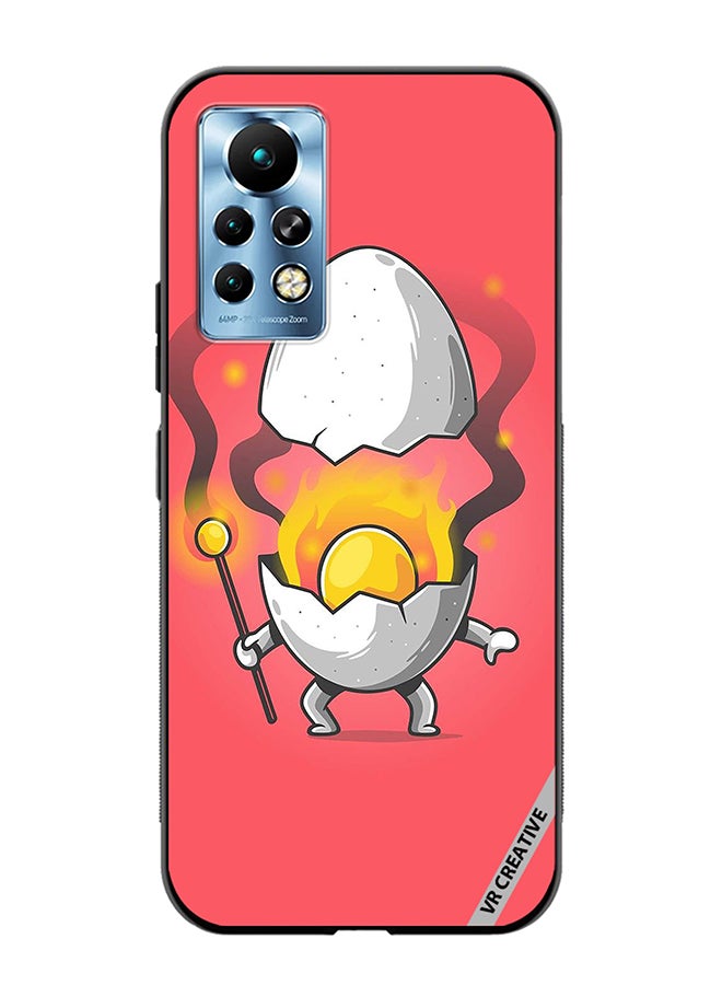 VR CREATIVE Protective Case Cover For Infinix Note 11 Pro Cute Fire Egg Design Multicolour - Image 1