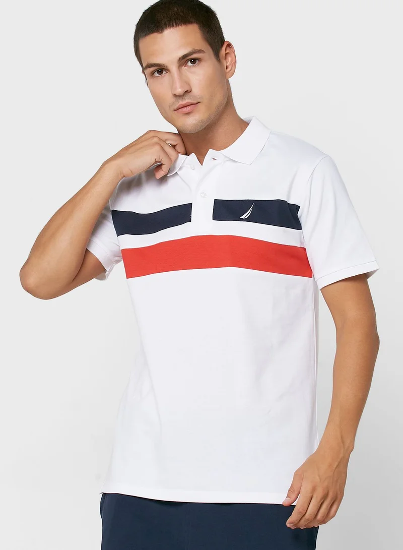 NAUTICA Color Block Polo
