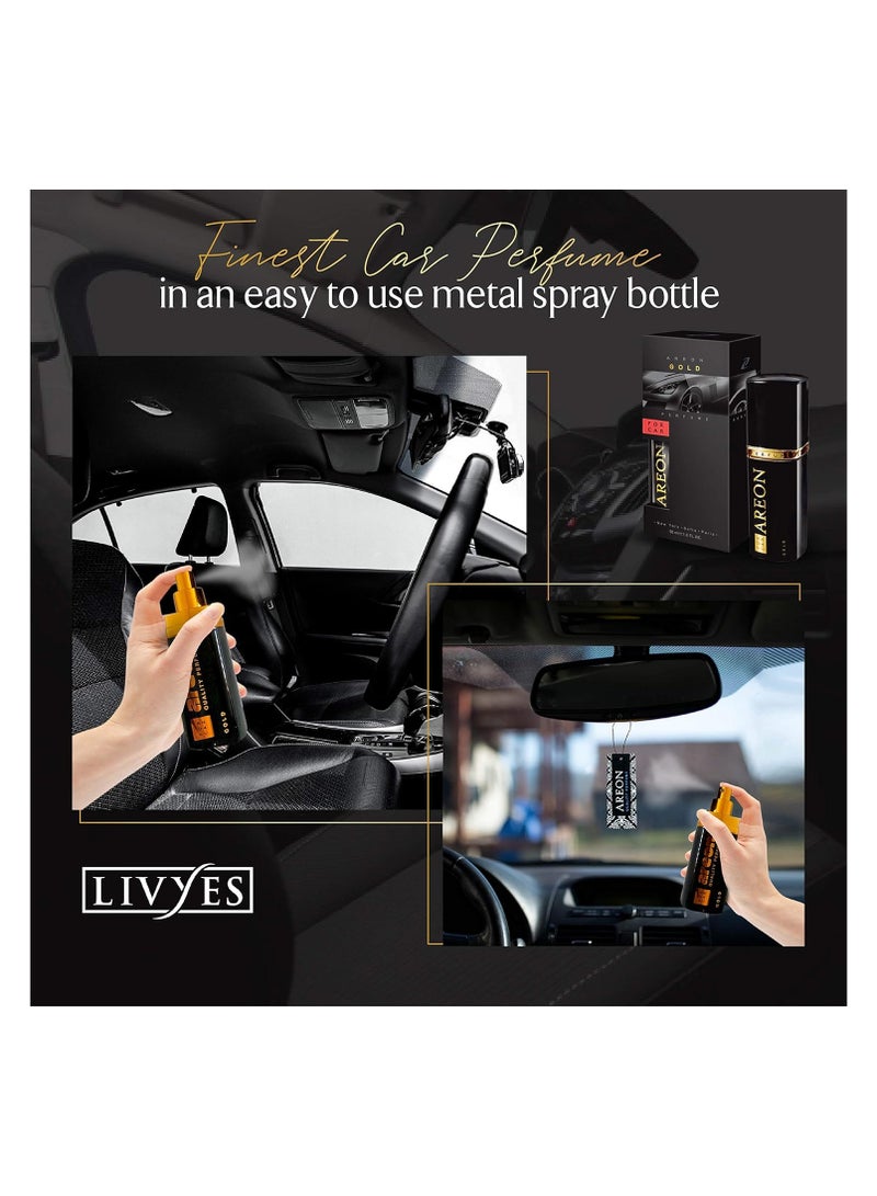 أريون بخاخ معطر جو للسيارة جولد بيرفيوم 50 مل - Image 3