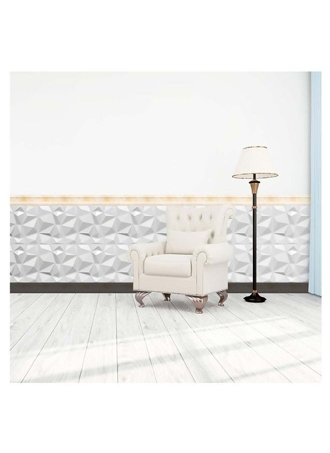 تخيل - 12 قطعة 3D لوحات الحائط ، 3D الملمس PVC ورق الجدران ، الماس تصميم غطاء الجدار الزخرفية ، كل 30x30cm - Image 1