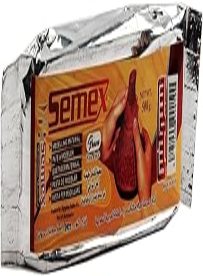 Semex Aswan Modelling Clay Brown - 500 Gm 1 piece