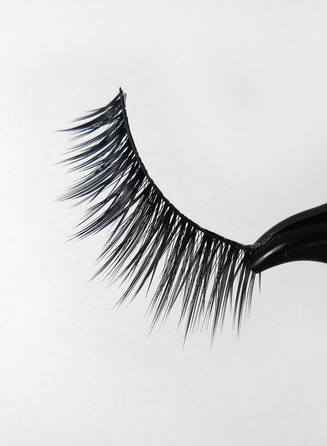 Missamé FLIRT Deluxe Party False Eyelashes Set, Handmade Lashes with Premium Synthetic Fibers, Black, 3 Pairs of Strip Lash - Image 4