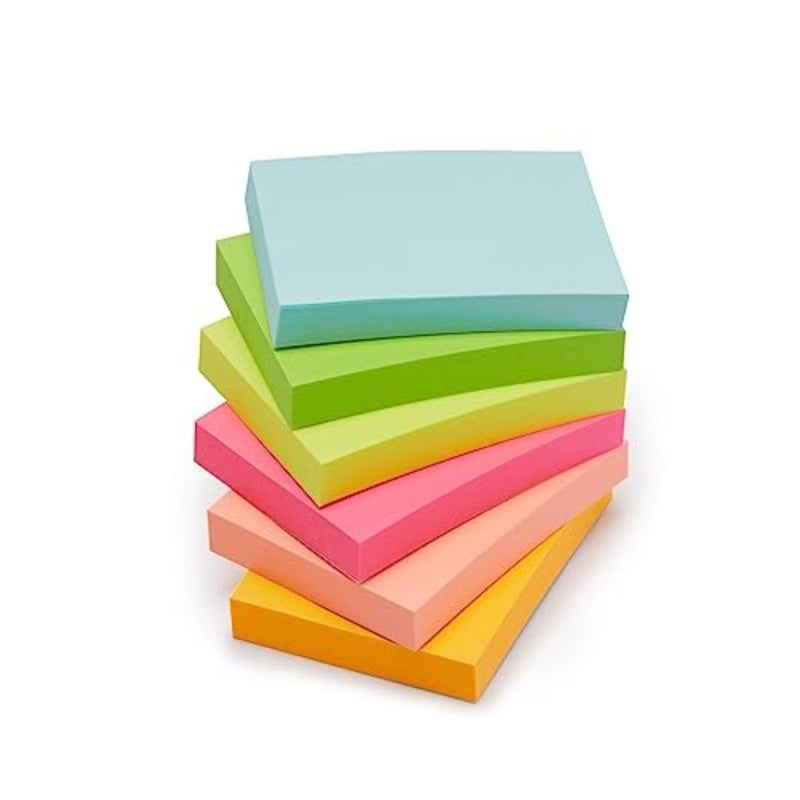 ملاحظات لاصقة صغيرة، 1.5 × 2 بوصة، ألوان متنوعة، 24 حزمة - Image 1
