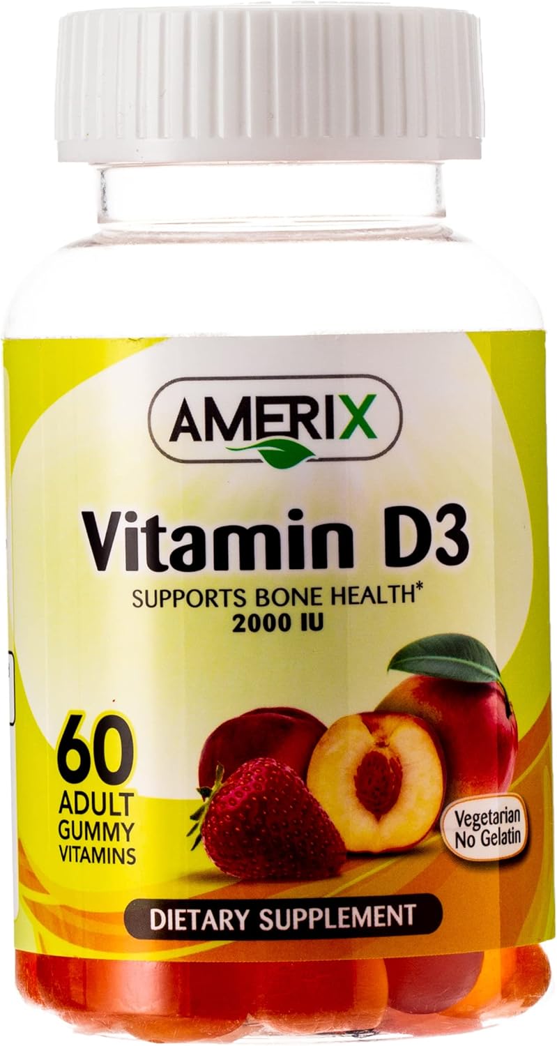 اميركس Amerix Vitamin D3 2000 IU for Bone Health 60 Gummy - Image 1