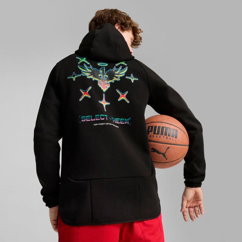 PUMA MELO 1Love Dime Mens Black Basketball Jacket - Image 4