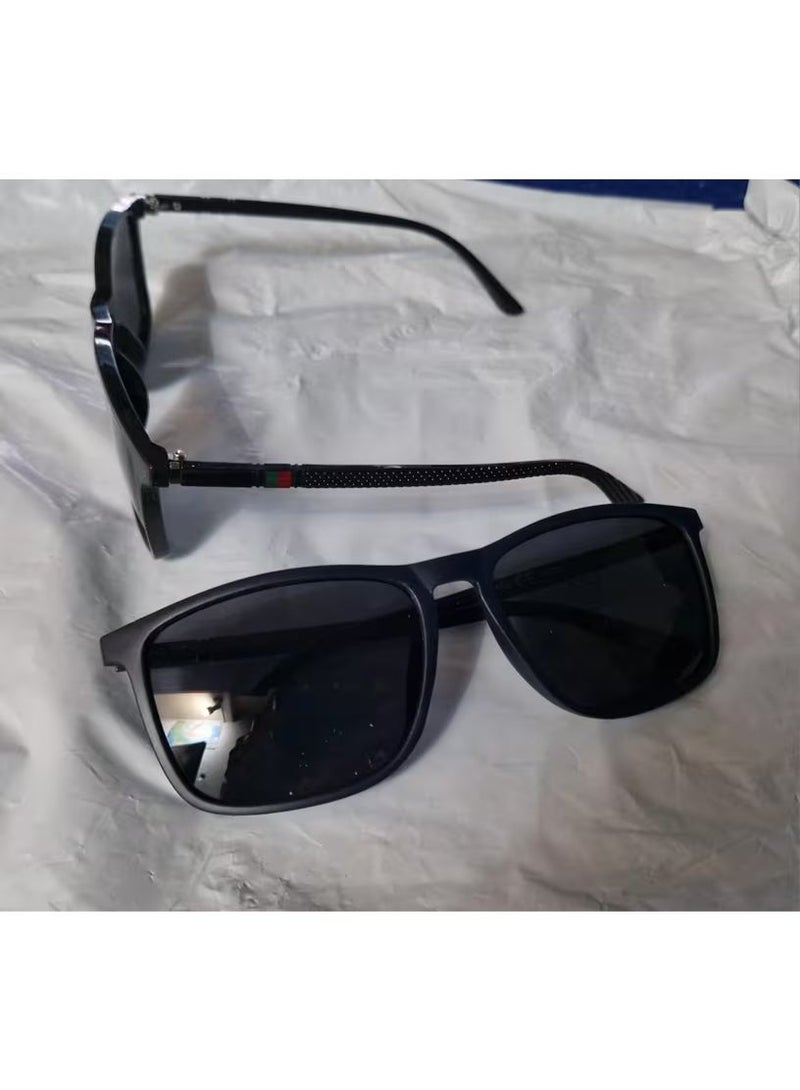 Arabash Retro Square Frame Trendy Futuristic Glasses, Unisex for Driving, Vacation, Outdoor Riding, Sports, Etc., Suitable for Year-Round Gifting - Image 3