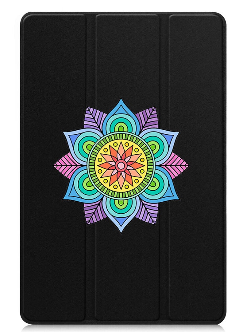 Theodor Protective Flip Case For Xiaomi Redmi Pad Pro (2024) With Trifold Stand Auto Wake Sleep Shockproof Cover Mandala - Image 1