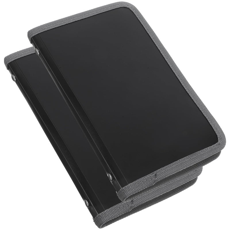 A6 Mini Portable Expanding File Organizer Folder With Inner Pages Gray Trim 2 Pack - Image 2