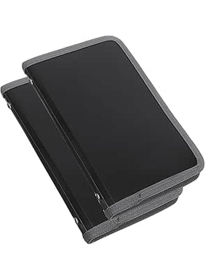 A6 Mini Portable Expanding File Organizer Folder With Inner Pages Gray Trim 2 Pack - Image 1