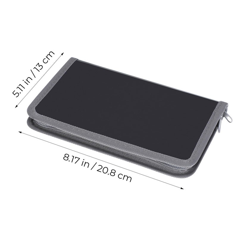 A6 Mini Portable Expanding File Organizer Folder With Inner Pages Gray Trim 2 Pack - Image 3