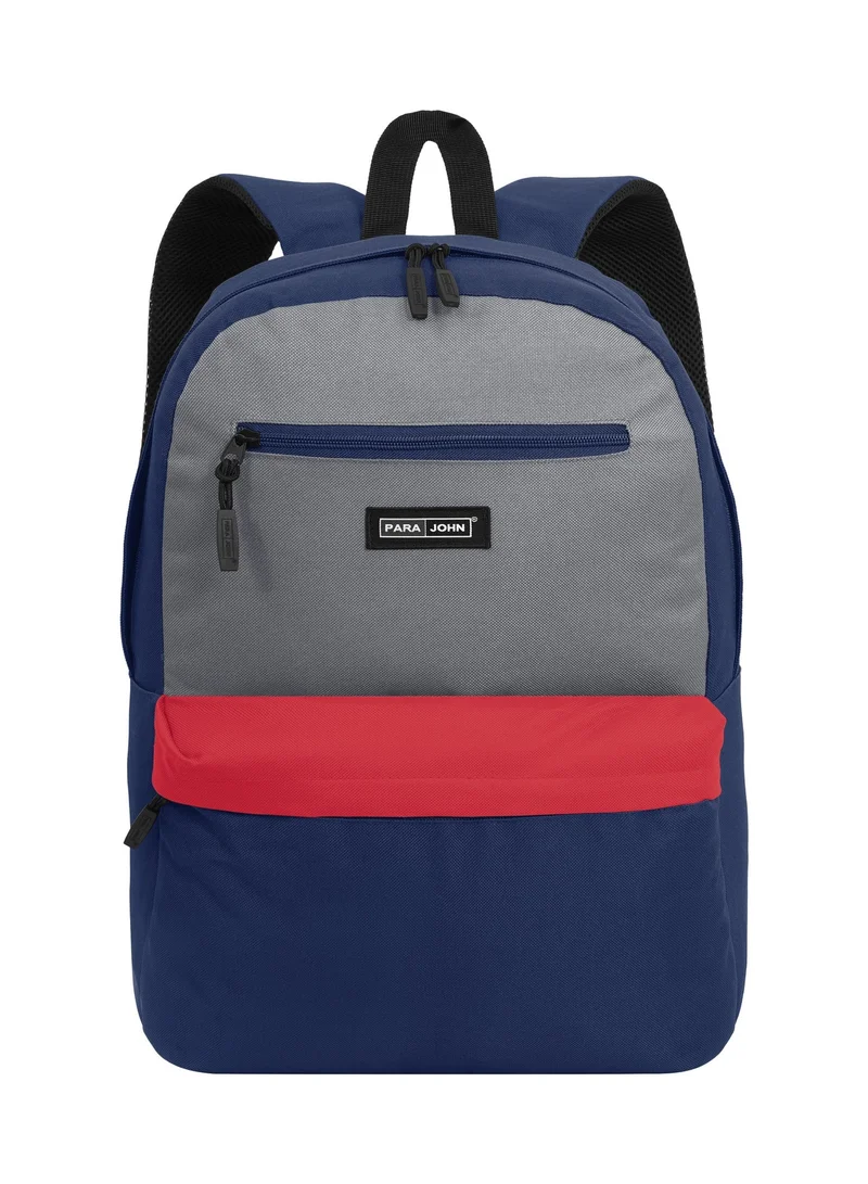 بارا جون Parajohn Roamer 17 Inch Polyester Backpack Bag With Front Pocket, 44x31x12 cm