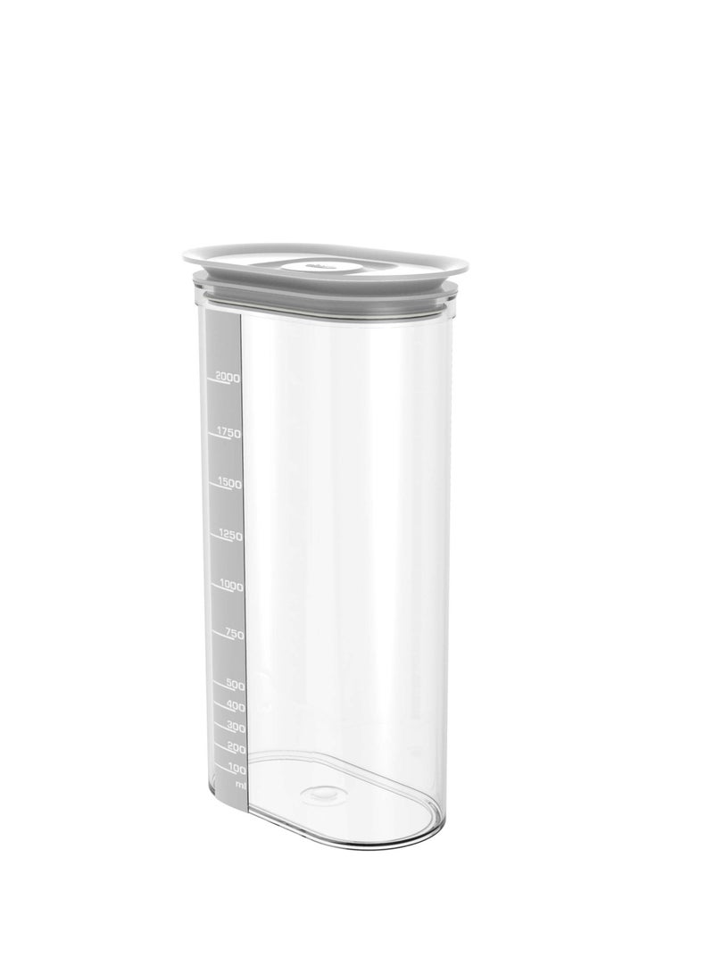 Biesse Plastic Oval airtight storage with graduated scale 2.250L - Image 1