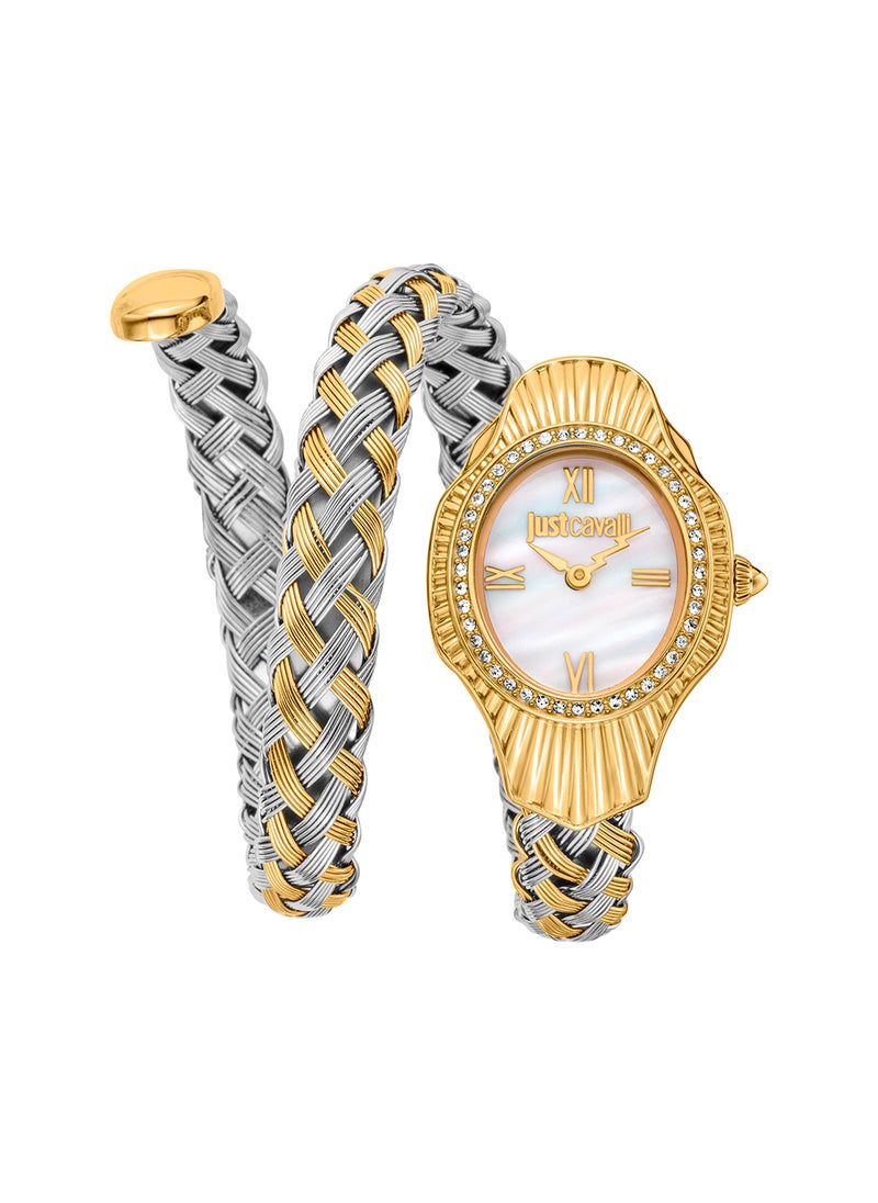 Just Cavalli - Women's Oval Shape Stainless Steel Wrist Watch JC1L305M0055 - 23 Mm - Image 1